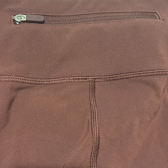 Lululemon cropped sheer rouched leggings brown size 2 - Picture 4 of 5